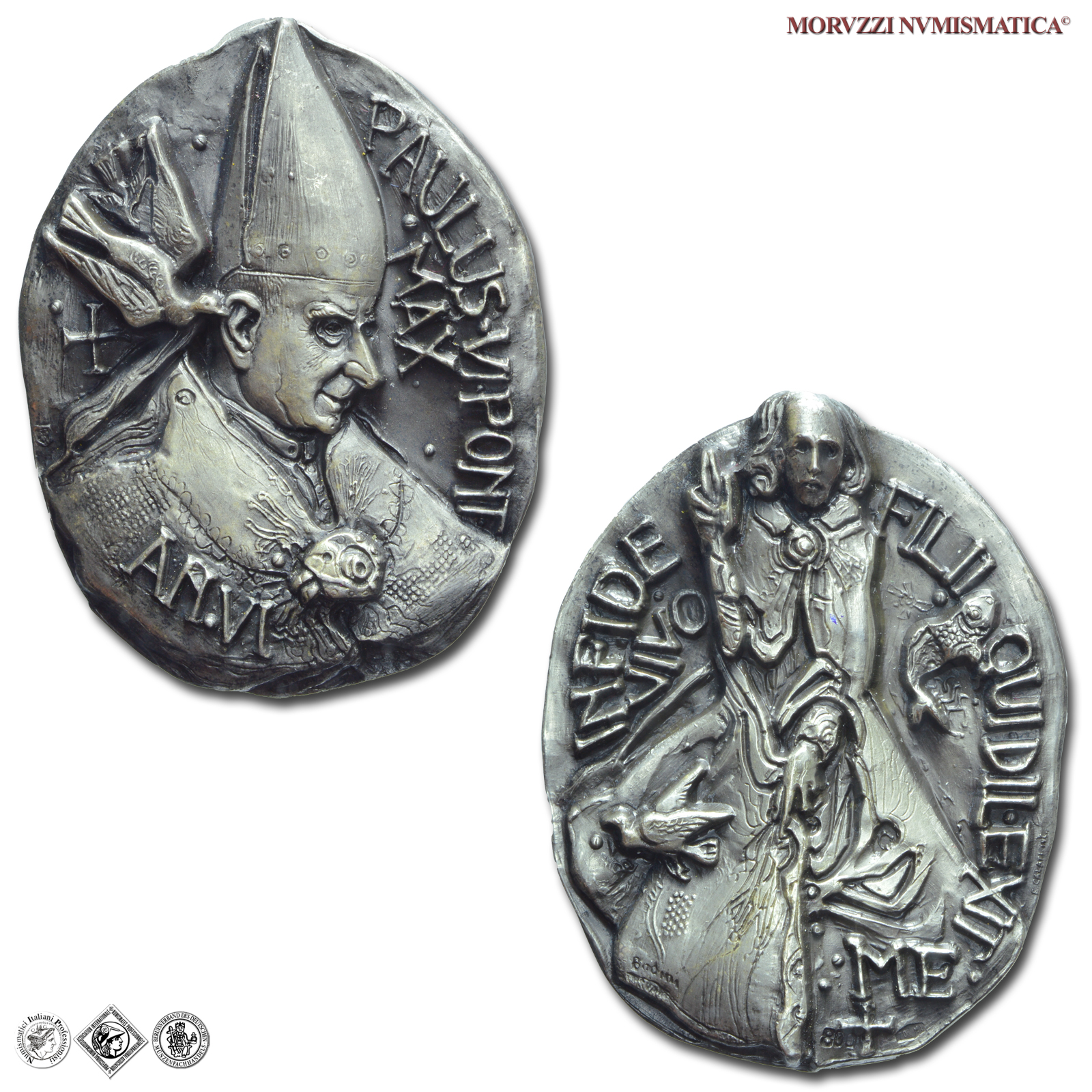 Città del Vaticano, PAOLO VI, Montini, MEDAGLIA ANNUALE IN ARGENTO, AN. VI 1968, Vocazioni sacerdotali, Opus Floriano Bodini, FDC, (Modesti 436) / medaglie papali d'argento (medaglie pontificie annuali da collezione) | Moruzzi Numismatica