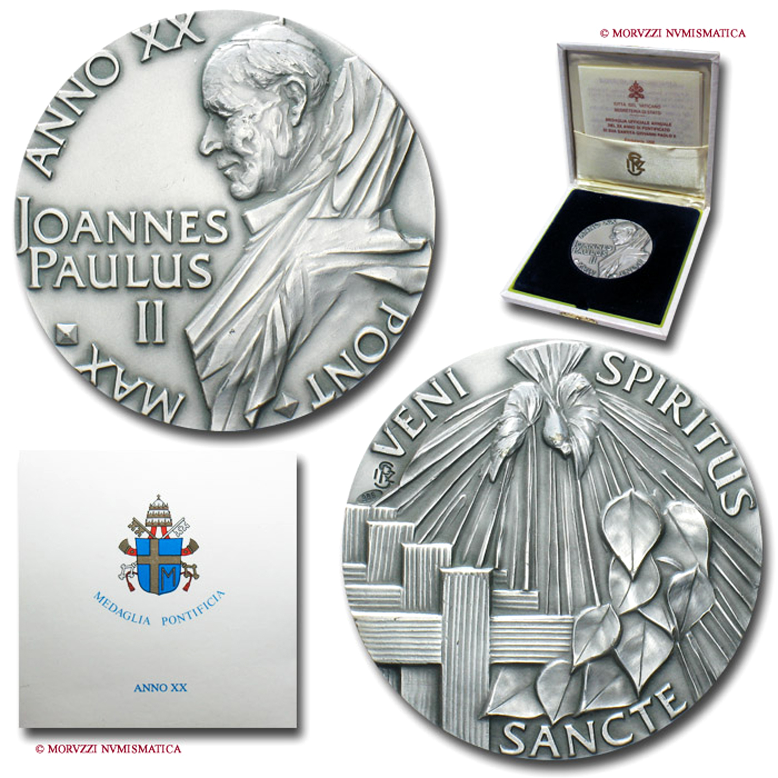Città del Vaticano, GIOVANNI PAOLO II, Wojtyla, MEDAGLIA ANNUALE mm. 44, 1998 A XX | Moruzzi Numismatica