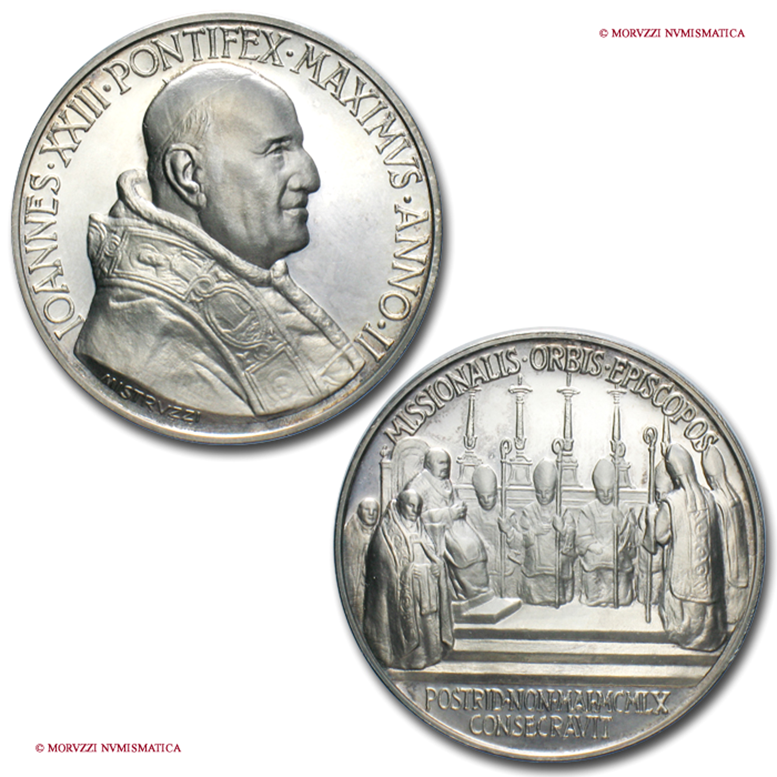 Città del Vaticano, GIOVANNI XXIII, Roncalli, 1658-1963, MEDAGLIA, 1960 | Moruzzi Numismatica