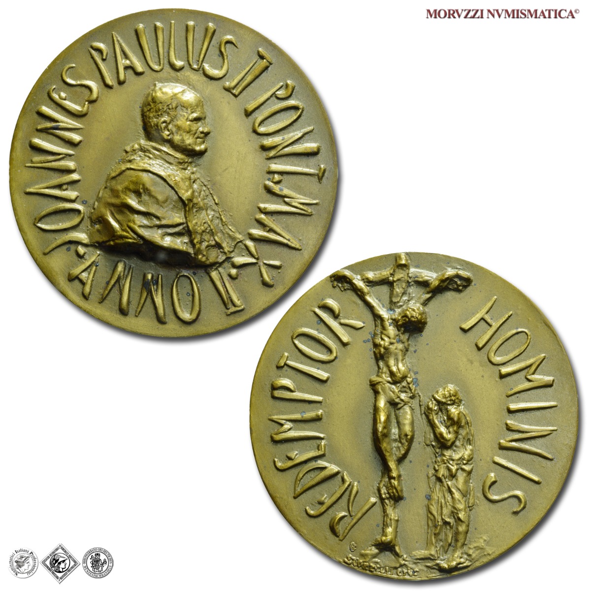 Città del Vaticano, GIOVANNI PAOLO II, Wojtyla, MEDAGLIA ANNUALE IN BRONZO, 1980 ANNO II, Enciclica Redemptor Hominis, Opus Lello Scorzelli, FDC, (Di Virgilio 17) / Papież Jan Paweł II Karol Józef Wojtyła (medaglie papali pontificie annuali) | Moruzzi Numismatica