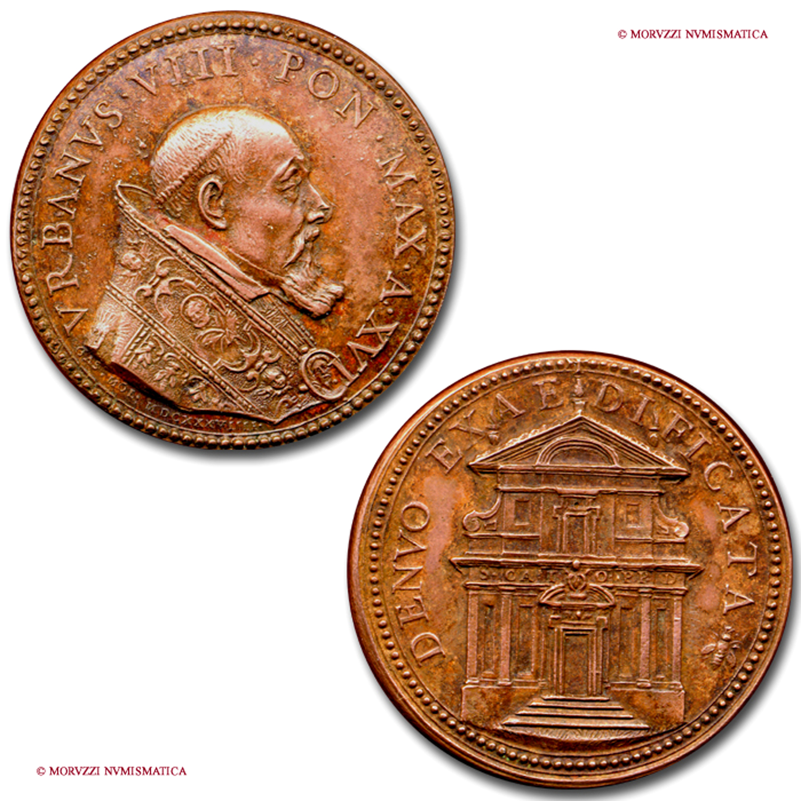 Stato Pontificio, URBANO VIII, Barberini, 1623-1644, MEDAGLIA, 1639 | Moruzzi Numismatica