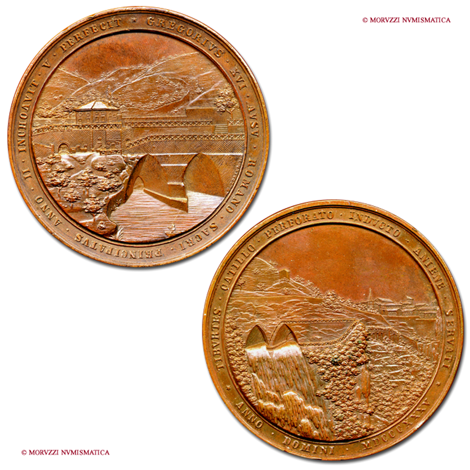 Stato Pontificio, GREGORIO XVI, Cappellari, 1831-1846, MEDAGLIA, 1835 | Moruzzi Numismatica