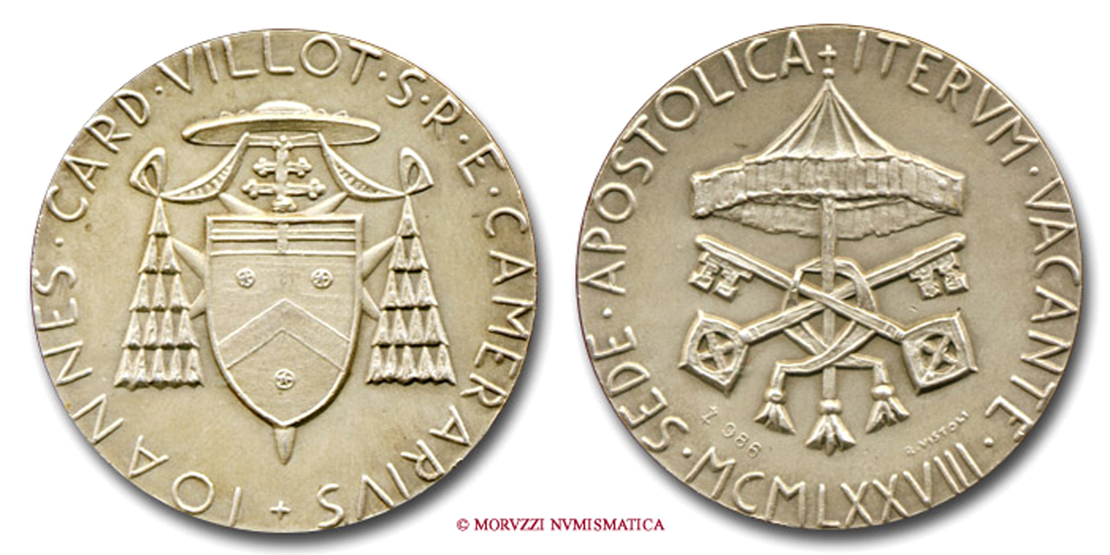 Città del Vaticano, SEDE VACANTE 1978 II, MEDAGLIA mm. 40, Camerlengo Card. Jean Villot | Moruzzi Numismatica