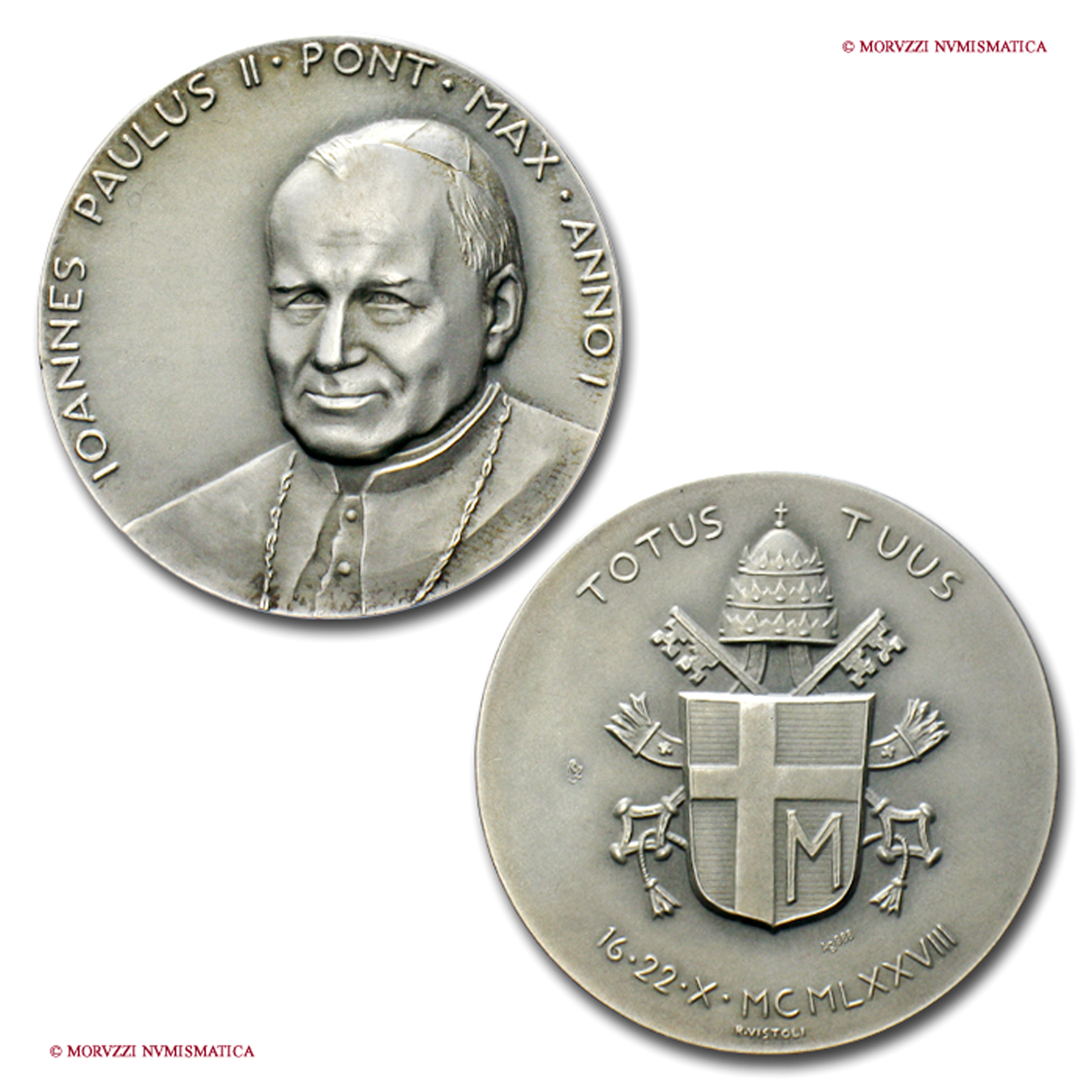 Città del Vaticano, GIOVANNI PAOLO II, Wojtyla, 1978-2005 -, MEDAGLIA ANNUALE, (1979) A. I | Moruzzi Numismatica