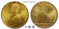 Città del Vaticano, PIO XII, Pacelli, LIRE 100 (III Tipo), Giubileo, 1950, Zecca di Roma, ORO, FDC, (R), (Pagani 716) / monete papali vaticane moderne rare d'oro (moneta papale vaticana moderna rara) | Moruzzi Numismatica