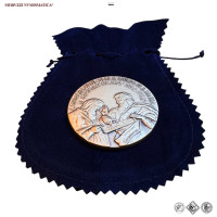 Italia, CITTA' DI GROTTAFERRATA, MEDAGLIA COMMEMORATIVA IN LEGA BRONZEA con SACCHETTO, Millenario della Consacrazione della Chiesa di S. Maria (Abbazia di San Nilo), 2024, OMEA srl Coniazioni d'Arte, FDC / medaglie italiane moderne commemorative da collezione - FOTO GENERICA | Moruzzi Numismatica