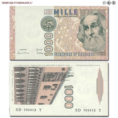 Repubblica Italiana, BANCA D'ITALIA, LIRE 1000, Marco Polo, 28.10.1985, Firme: Ciampi, Stevani, FDS, (Crapanzano 491) / banconote italiane (cartamoneta italiana da collezione - banconota da 1.000 lire) | Moruzzi Numismatica