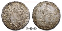 Stato Pontificio, PIO VII, Chiaramonti, SCUDO, 1802 AN II, AVXILIVM DE SANCTO, Zecca di Roma, ARGENTO, (Muntoni 6) / monete papali pontificie rare d'argento (moneta papale pontificia rara da collezione) | Moruzzi Numismatica