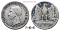 Regno d'Italia, VITTORIO EMANUELE III, LIRE 5, Aquilotto (Aquilino) - due rosette, 1929, Zecca di Roma, ARGENTO, BB, (Pagani 712a) / monete italiane moderne d'argento (moneta italiana moderna da collezione - Casa Savoia) | Moruzzi Numismatica