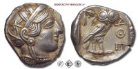 Attica, ATENE, TETRADRAMMA, 454-404 a.C., testa galeata di Atena / ΑΘΕ civetta, Zecca di Atene, ARGENTO, qSPL, (BMC 62 e ss.) / monete greche antiche classiche d'argento (moneta greca antica classica - civette ateniesi - Grecia) | Moruzzi Numismatica
