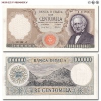 Repubblica Italiana, BANCA D'ITALIA, LIRE 100000, Manzoni, 05.02.1974, Firme: Carli, Barbarito, qSPL, (NC), (Crapanzano 616) / banconote italiane (cartamoneta italiana da collezione - banconota da 100.000 lire) | Moruzzi Numismatica