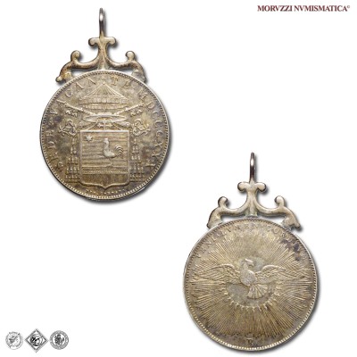 Stato Pontificio, SEDE VACANTE 1830-1831, SCUDO, 1830, Zecca di Bologna, ARGENTO, BB, (R), (Pagani 128) / monete papali pontificie rare d'argento (moneta papale pontificia rara delle Sedi Vacanti) | Moruzzi Numismatica