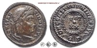 COSTANTINO I, PICCOLO BRONZO, 320-321 d.C., D N CONSTANTINI MAX AVG / VOT XX / PT corona di foglie di quercia, Zecca di Ticinum, SPL, (RIC 140) / monete romane imperiali antiche (moneta romana imperiale antica - Impero Romano) | Moruzzi Numismatica