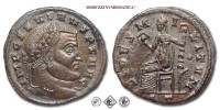 SEVERO II, FOLLIS, 306 d.C., FIDES MILITVM / P T la Fides seduta con un'insegna in ciascuna mano, Zecca di Ticinum, BRONZO, SPL, (R), (RIC 73/S) / monete romane imperiali antiche rare (moneta romana imperiale antica rara - Impero Romano) | Moruzzi Numismatica