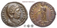 ELENA, PICCOLO BRONZO, 327-328 d.C., SECVRITAS REIPVBLICAE / R corona S la Securitas con ramoscello, Zecca di Roma, SPL, (RR), (RIC 291/R) / monete romane imperiali antiche rare (moneta romana imperiale antica rara - Impero Romano) | Moruzzi Numismatica