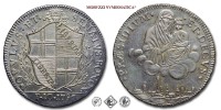 Bologna, GOVERNO POPOLARE (1796-1797), SCUDO DA 10 PAOLI (senza alberello), 1796, POPVLVS • ET • SENATVS • BONON • stemma semiovale sagomato / * PRAESIDIVM *  * ET * DECVS * Madonna di San Luca, Zecca di Bologna, ARGENTO, qFDC, (Pagani 35a) / monete italiane bolognesi moderne d'argento (moneta italiana bolognese moderna da collezione) | Moruzzi Numismatica
