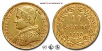 Stato Pontificio, GREGORIO XVI, Cappellari, SCUDI 10, 1835 AN V, Zecca di Roma, ORO, mBB, (R), (Pagani 155) / monete papali pontificie rare d'oro (moneta papale pontificia rara da collezione) | Moruzzi Numismatica