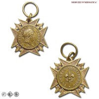 Regno di Napoli, FERDINANDO IV DI BORBONE, MEDAGLIA DECORAZIONE A CROCE DI MALTA, Ai Militari Benemeriti, 1816, qSPL, (RR), (D'Auria 118) / medaglie italiane siciliane borboniche commemorative rare (medaglia italiana siciliana borbonica commemorativa rara da collezione) | Moruzzi Numismatica