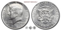 Stati Uniti d'America, DOLLARO 1/2, Kennedy, 1968, Zecca di Denver, ARGENTO, qFDC, (KM 202a) USA - United States of America Silver Half Dollar COINS (monete mondiali moderne da collezione - mezzi dollari americani - moneta mondiale moderna d'argento) | Moruzzi Numismatica