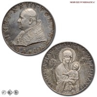 Città del Vaticano, GIOVANNI XXIII, Roncalli, MEDAGLIA STRAORDINARIA IN ARGENTO, Salus Populi Romani, 1959 A. I, Opus Pietro Giampaoli, FDC, (RR), (Modesti 85) / medaglie papali pontificie straordinarie rare d'argento | Moruzzi Numismatica
