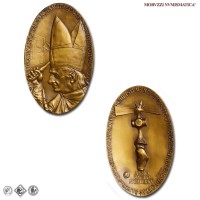 Città del Vaticano, PAOLO VI, Montini, MEDAGLIA IN BRONZO, Apertura della Porta Santa, 1974, Opus Tot Amerigo, FDC, (RR), (Macrì-Marinelli 303) / medaglie papali pontificie rare da collezione | Moruzzi Numismatica