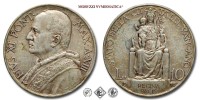 Città del Vaticano, PIO XI, Ratti, LIRE 10, 1934 A XIII, Zecca di Roma, ARGENTO, mBB, (Pagani 627) / monete papali pontificie vaticane d'argento (moneta papale pontificia vaticana da collezione) | Moruzzi Numismatica