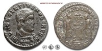 DECENZIO, Cesare, AES III, 351-353 d.C., VICTORIAE DD NN AVG ET CAE / SV / RSLS due Vittorie sorreggono una corona inscritta VOT V MVLT X; sotto, una stella, Zecca di Lugdunum, mBB, (R), (RIC 134) / monete romane imperiali antiche rare (moneta romana imperiale antica rara - Impero Romano) | Moruzzi Numismatica