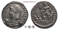COSTANZO II, PICCOLO BRONZO, 340-351 d.C., FEL TEMP REPARATIO / ALE#G# l'imperatore con labaro, Zecca di Alessandria, SPL, (RIC 54) / monete romane imperiali antiche (moneta romana imperiale antica - Impero Romano) | Moruzzi Numismatica