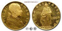 Città del Vaticano, PIO XII, Pacelli, LIRE 100, IV Tipo, 1954 A XVI, Zecca di Roma, ORO, FDC, (R), (Pagani 720) / monete papali vaticane moderne rare d'oro (moneta papale vaticana moderna rara) | Moruzzi Numismatica