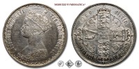 Regno Unito di Gran Bretagna, REGINA VITTORIA, FIORINO, 1855, Zecca di Londra (The Royal Mint), ARGENTO, qSPL, (Spink 3892) / United Kingdom (UK) Queen Victoria SILVER FLORIN 'Gothic' type World & British coins (monete mondiali inglesi moderne d'argento - moneta mondiale inglese moderna da collezione) | Moruzzi Numismatica