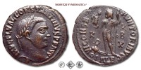 COSTANTINO I, PICCOLO BRONZO, 316-317 d.C., IOVI CONSERVATORI AVGG / ALE K X B il Genio tiene la Vittoria e un lungo scettro. In basso aquila con corona nel becco, Zecca di Alessandria, mBB, (R), (RIC 13/R2) / monete romane imperiali antiche rare (moneta romana imperiale antica rara - Impero Romano) | Moruzzi Numismatica