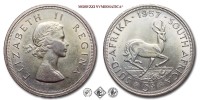 Sudafrica, ELISABETTA II, SCELLINI 5, Springbok, 1957, ARGENTO, SPL, (KM 52) / South Africa Queen Elizabeth II World SILVER coins (monete mondiali sudafricane d'argento - moneta mondiale sudafricana da collezione) | Moruzzi Numismatica
