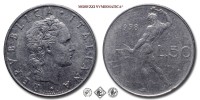 Repubblica Italiana, LIRE 50, Vulcano - I tipo, 1958, Zecca di Roma, ACMONITAL, BB, (R), (Pagani 2205) / monete italiane moderne rare (moneta italiana moderna rara da collezione) | Moruzzi Numismatica