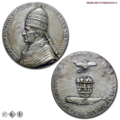 Città del Vaticano, PIO XI, Ratti, MEDAGLIA STRAORDINARIA IN METALLO BIANCO, Giubileo Sacerdotale, 1929, Opus Egidio Boninsegna, mSPL, (R), (Cusumano-Modesti 186) / medaglie papali pontificie straordinarie rare da collezione | Moruzzi Numismatica