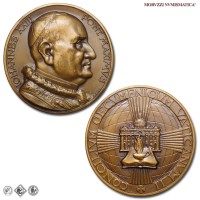 Città del Vaticano, GIOVANNI XXIII, Roncalli, MEDAGLIA PRIVATA IN BRONZO, Concilio Vaticano II - San Pietro con lampada, 1962, Opus Costantino Affer, FDC, (NC), (Modesti 191) / medaglie papali pontificie private da collezione | Moruzzi Numismatica