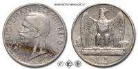 Regno d'Italia, VITTORIO EMANUELE III, LIRE 5, Aquilotto (Aquilino) - una rosetta, 1927, Zecca di Roma, ARGENTO, mBB, (Pagani 710) / monete italiane moderne d'argento (moneta italiana moderna da collezione - Casa Savoia) | Moruzzi Numismatica
