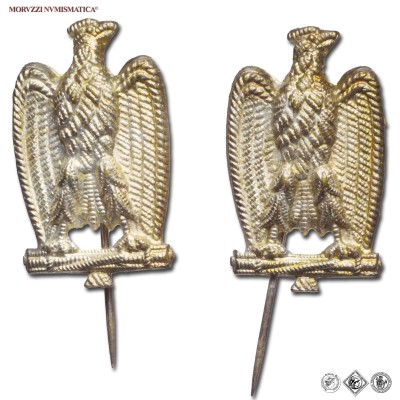 Italia, VENTENNIO FASCISTA, SPILLE DA BAVERO, COPPIA, Senza data, SPL / spille italiane fasciste del Ventennio Fascista da collezione (epoca fascista - fascismo italiano) | Moruzzi Numismatica