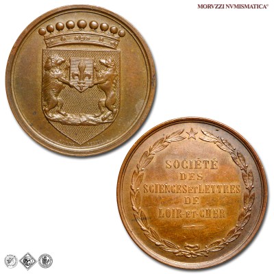 Francia, SOCIETE SCIENCES ET LETTRES, MEDAGLIA IN BRONZO, s.d., m​​​​​​​SPL / France Médaille de bronze pour la SOCIETE DES SCIENCES ET LETTRES DE LOIR ET CHER (Médailles françaises - medaglie mondiali europee francesi da collezione) | Moruzzi Numismatica