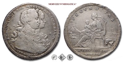 Regno di Napoli, FERDINANDO IV DI BORBONE, PIASTRA, 1772, Zecca di Napoli, ARGENTO, BB, (R), (Pannuti-Riccio 47) / monete italiane preunitarie napoletane borboniche moderne rare d'argento (moneta italiana preunitaria napoletana borbonica rara da collezione) | Moruzzi Numismatica