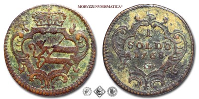 Gorizia, MARIA TERESA D'ASBURGO, SOLDO, 1768, Zecca di Gorizia, RAME, qSPL, (CNI 50) / monete italiane preunitarie moderne (moneta italiana preunitaria da collezione) | Moruzzi Numismatica