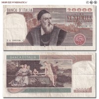 Repubblica Italiana, BANCA D'ITALIA, LIRE 20000, Tiziano - serie speciale, 21.02.1975, Firme: Carli, Barbarito, FDS, (Crapanzano 594s) / banconote italiane rare (cartamoneta italiana rara - biglietti da collezione - banconota da 20.000 lire) | Moruzzi Numismatica