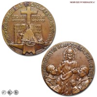 Città del Vaticano, PIO XI, Ratti, MEDAGLIA STRAORDINARIA IN BRONZO, 40° enciclica Rerum Novarum, 1931, Opus Corrado Mezzana, SPL, (R), (Cusumano-Modesti 220) / medaglie papali pontificie straordinarie rare da collezione | Moruzzi Numismatica