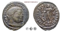 LICINIO I, FOLLIS RIDOTTO, 313-317 d.C., IOVI CONSERVATORI / SMN N A Giove stante con globo niceforo e lungo scettro. Alla sua destra aquila con corona nel becco, Zecca di Nicomedia, BRONZO, BB, (R), (RIC 13/R) / monete romane imperiali antiche rare (moneta romana imperiale antica rara - Impero Romano) | Moruzzi Numismatica
