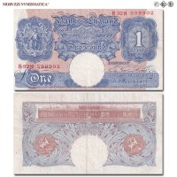 Regno Unito di Gran Bretagna, BANK OF ENGLAND, POUND, Blue notes, Marzo 1940, Firme: K. O. Peppiatt, mBB, (Pick 367) / United Kingdom King George VI  Emergency banknotes World & British Paper Money (banconote mondiali europee inglesi - banconota mondiale europea inglese da collezione) | Moruzzi Numismatica