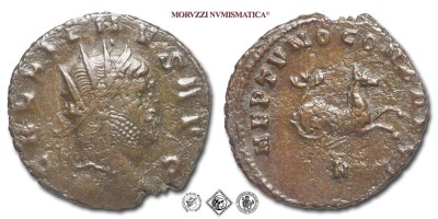 GALLIENO, ANTONINIANO, 267-268 d.C., NEPTVNO CONS AVG / N ippocampo, Zecca di Roma, BRONZO, BB, (RIC 245) / monete romane imperiali antiche (moneta romana imperiale antica - Impero Romano) | Moruzzi Numismatica
