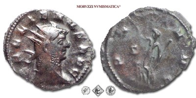GALLIENO, ANTONINIANO, 253-268 d.C., PAX AVG / Z la Pax stante con ramoscello di olivo e scettro, Zecca di Roma, BRONZO, BB, (RIC 259 var.) / monete romane imperiali antiche (moneta romana imperiale antica - Impero Romano) | Moruzzi Numismatica