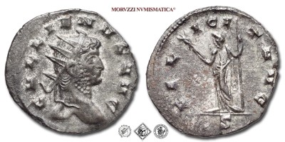 GALLIENO, ANTONINIANO, 253-268 d.C., FELICIT AVG / S la Felicitas con caduceo e lungo scettro, Zecca di Roma, BRONZO, mBB, (RIC 191) / monete romane imperiali antiche (moneta romana imperiale antica - Impero Romano) | Moruzzi Numismatica
