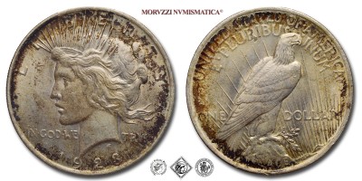 Stati Uniti d'America, DOLLARO, Peace, 1923, Zecca di Philadelphia, ARGENTO, SPL, (KM 150) / USA - United States of America ONE SILVER DOLLAR World coins (monete mondiali moderne - moneta da collezione - dollari americani d'argento) | Moruzzi Numismatica