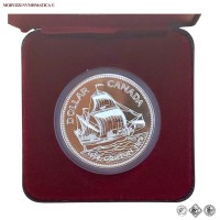 Canada, ELISABETTA II, DOLLARO, 300° anniversario della nave Griffon, 1979, Royal Canadian Mint of Ottawa, ARGENTO, FDC, (KM 124) / Queen Elizabeth II ONE SILVER DOLLAR 300th Anniversary of the Griffon World coins (monete mondiali canadesi moderne d'argento - moneta mondiale canadese moderna - dollari canadesi) Dollar canadien | Moruzzi Numismatica