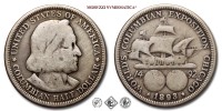 Stati Uniti d'America, MEZZO DOLLARO, Esposizione Colombiana, 1893, Zecca di Philadelphia, ARGENTO, MB, (KM p. 2157) / USA - United States of America HALF DOLLAR Columbian Exposition United States Mint of Philadelphia (WORLD SILVER COINS - monete mondiali americane moderne commemorative - moneta mondiale americana moderna commemorativa - mezzi dollari d'argento) | Moruzzi Numismatica
